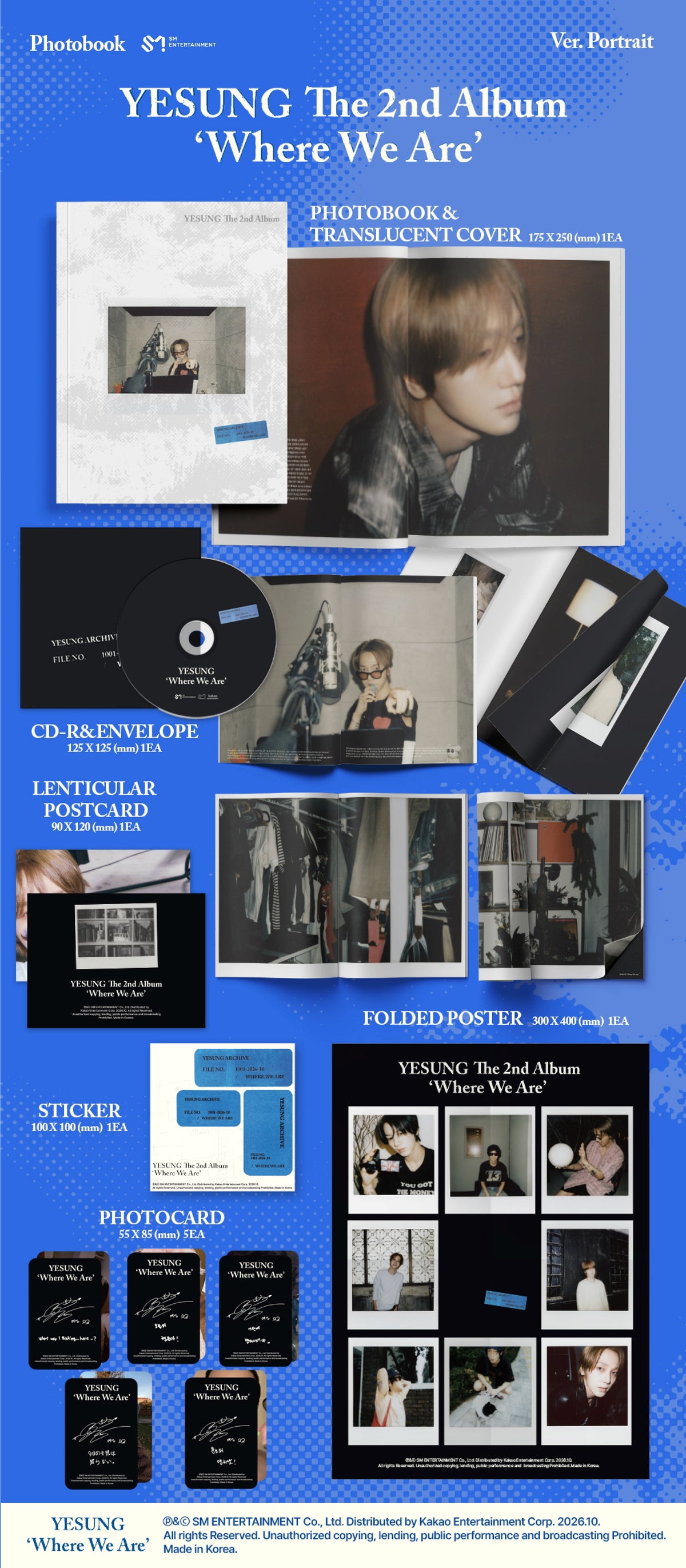 (Ktown4u Gift) YESUNG (SUPER JUNIOR) - 2nd Album [Where We Are] (SET)