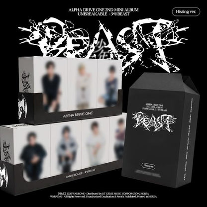 ALPHA DRIVE ONE - 2nd Mini Album [UNBREAKABLE : 少年BEAST] (Hissing Ver.)