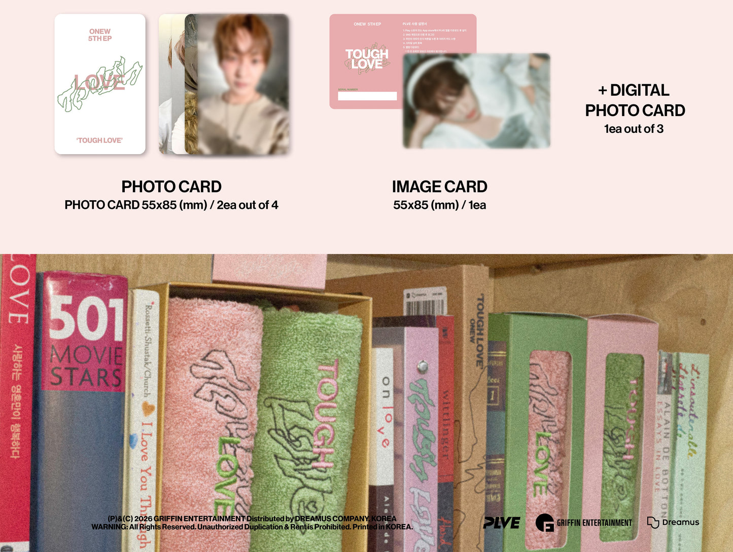 ONEW - 5th Mini Album [TOUGH LOVE] (POCKET BOOK Ver.)