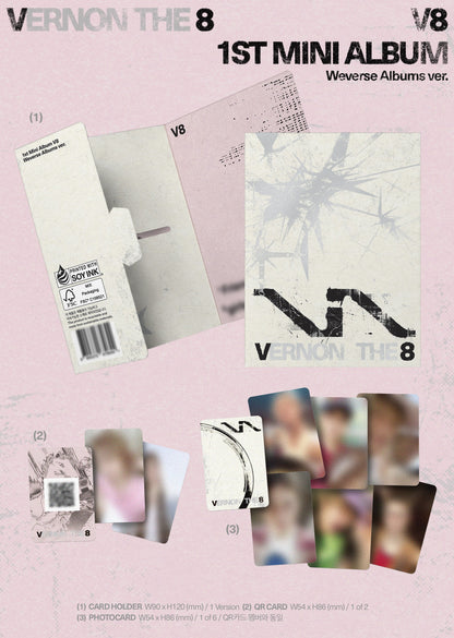 (Makestar Gift) V8 (SEVENTEEN) - 1st Mini Album 'V8' Weverse Albums ver.