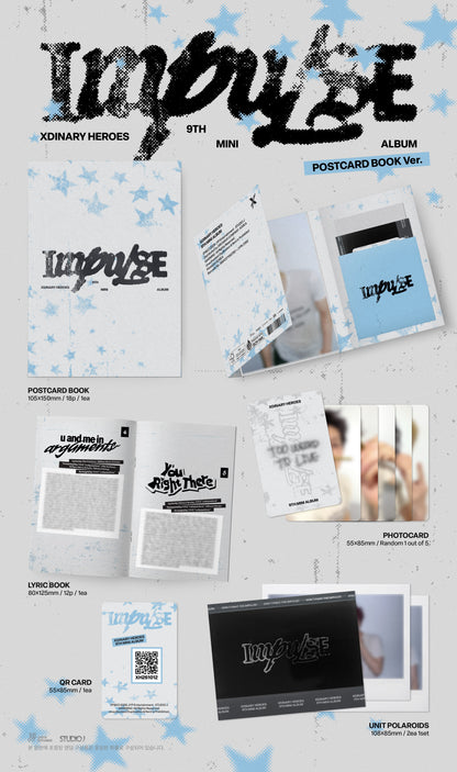Xdinary Heroes - 9th Mini Album [IMPULSE] (POSTCARD BOOK Ver.)