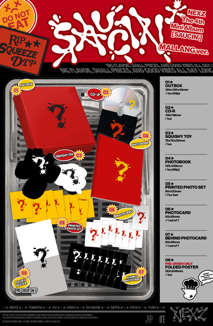 (Ktown4u Gift + Pre-order Bonus) NEXZ - 4th Mini Album [SAUCIN'] (MALLANG Ver.)