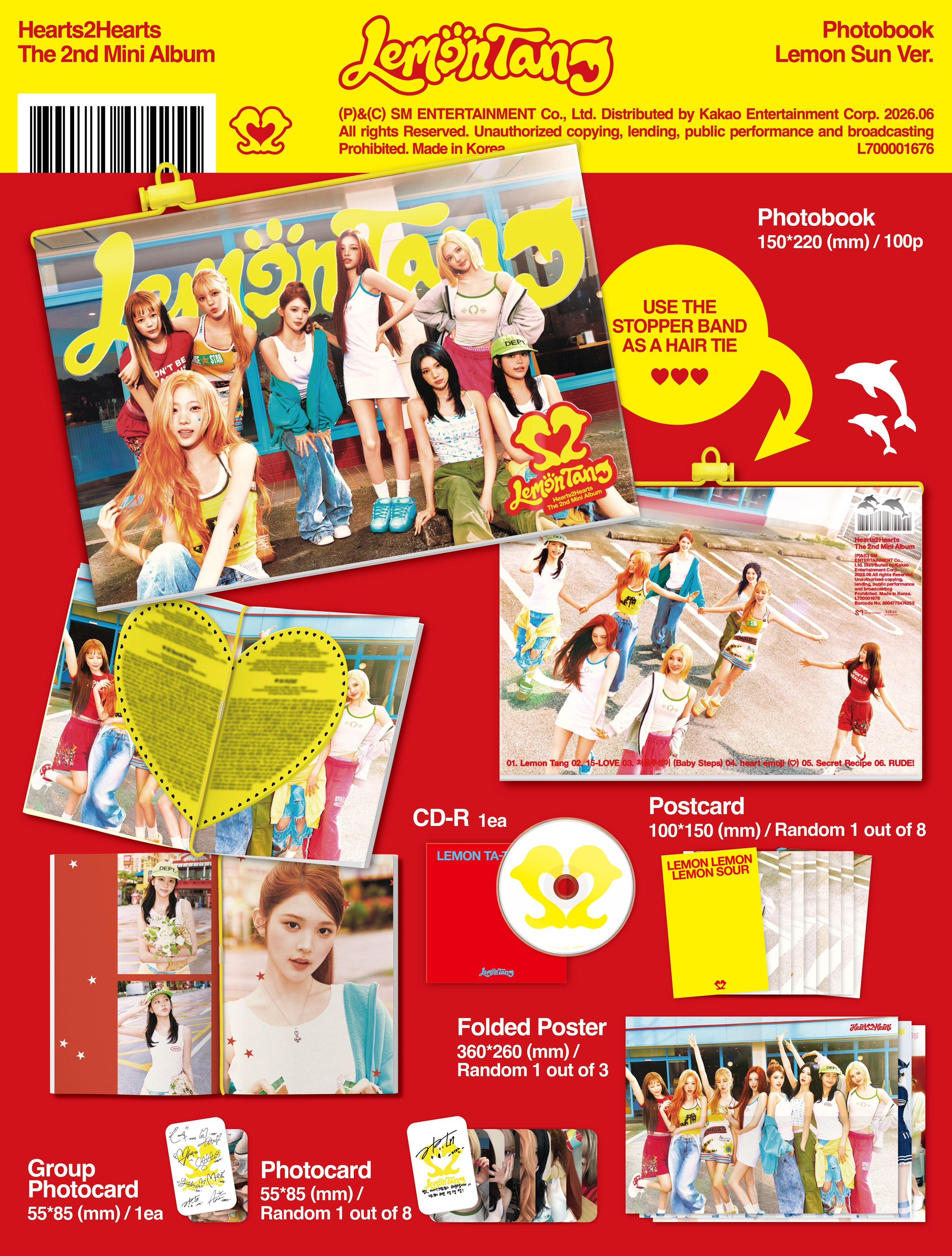 Hearts2Hearts - 2nd Mini Album [Lemon Tang] (Photobook Ver