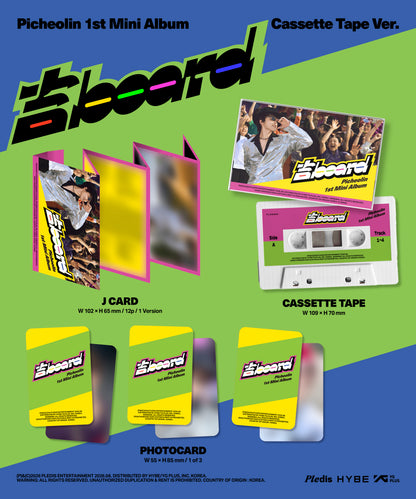 (Weverse Gift) Picheolin - 1st Mini Album '吉BOARD' Cassette Tape Ver.