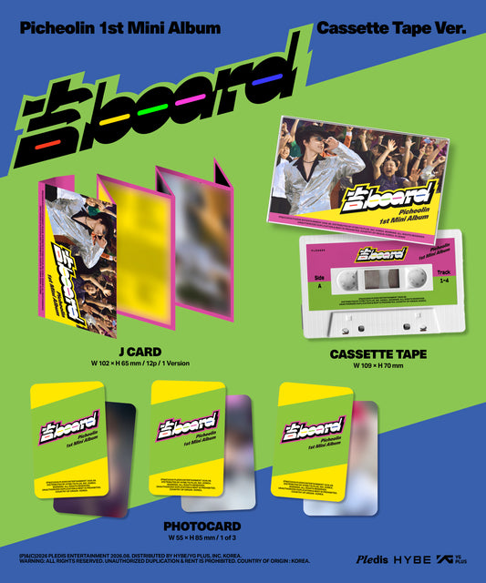 Picheolin - 1st Mini Album '吉BOARD' Cassette Tape Ver.