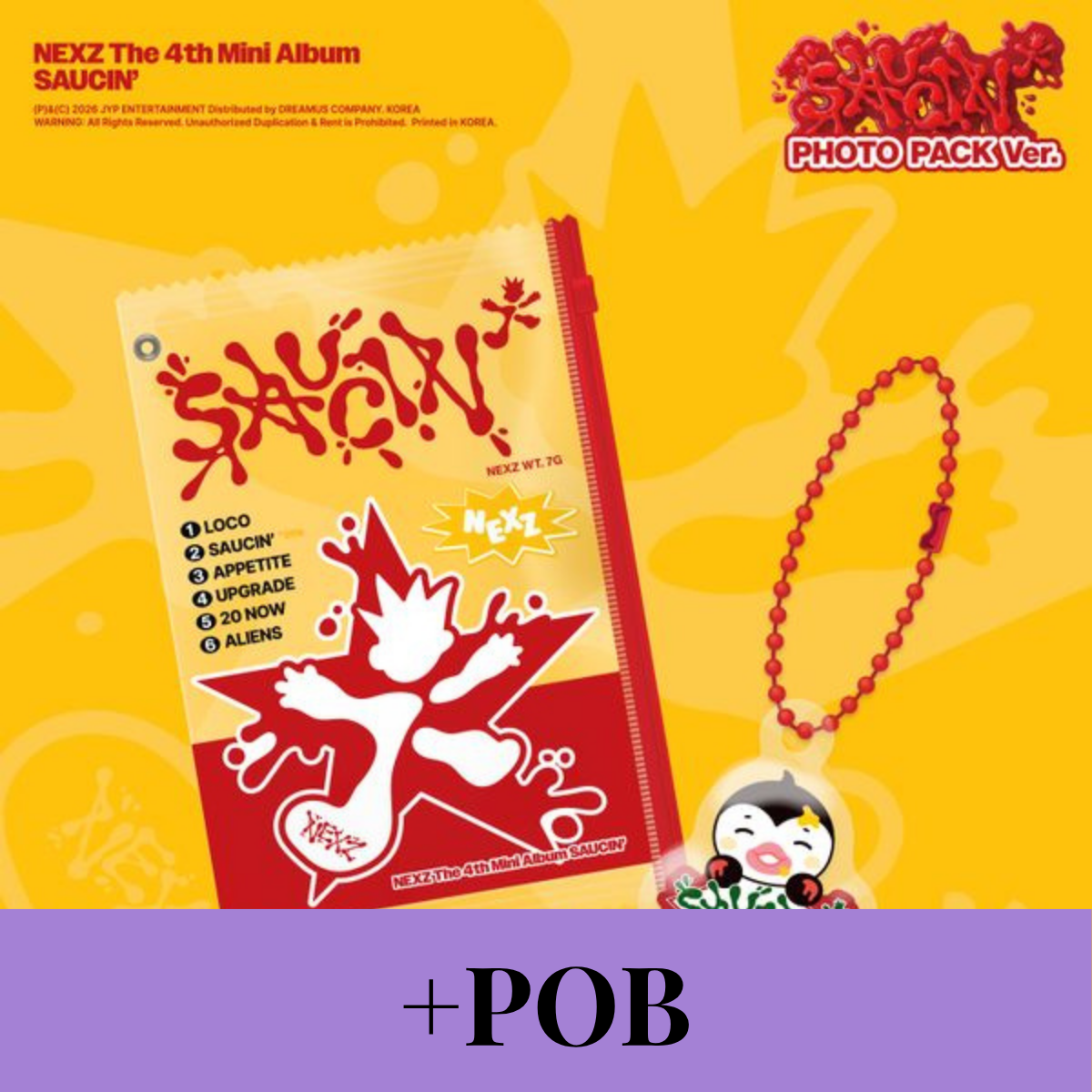 (Ktown4u Gift + Pre-order Bonus) NEXZ - 4th Mini Album [SAUCIN'] (PHOTO PACK Ver.)