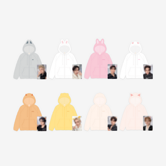 (+ Gift) Stray Kids - [2026 World Tour [RUN IT] MD] SKZOO FLEECE HOOD ZIP-UP