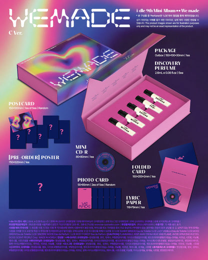 (Ktown Gift + First Press Gift) i-dle - 9th Mini Album [We made] (A/B/C Ver.)