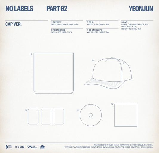 YEONJUN - [NO LABELS: PART 02] (Cap Ver.) LIMITED