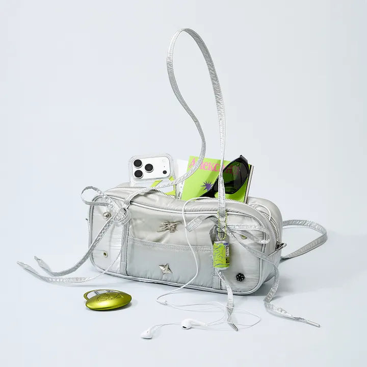 [coller aespa edition] COLLER BAGUETTE BAG (Silver)
