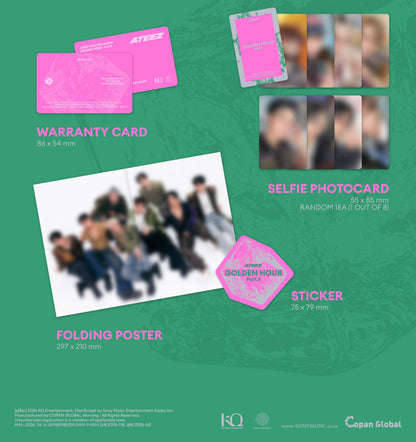 (Withmuu Gift) ATEEZ - 14th Mini Album [GOLDEN HOUR : Part.5] (KEY CHAIN Ver.)