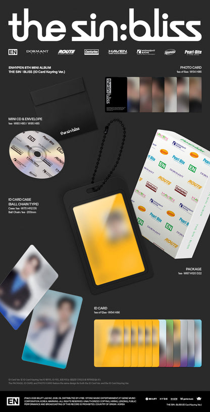 ENHYPEN - [THE SIN : BLISS] (ID Card Keyring Ver.)