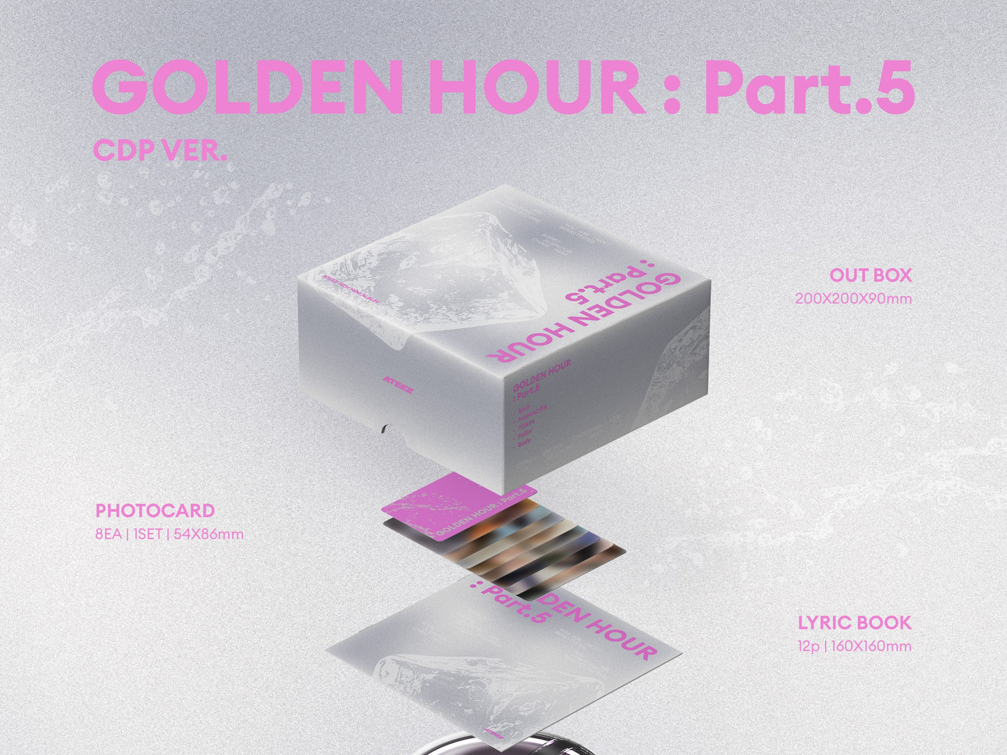 ATEEZ - 14th Mini Album [GOLDEN HOUR : Part.5] (CDP Ver.)