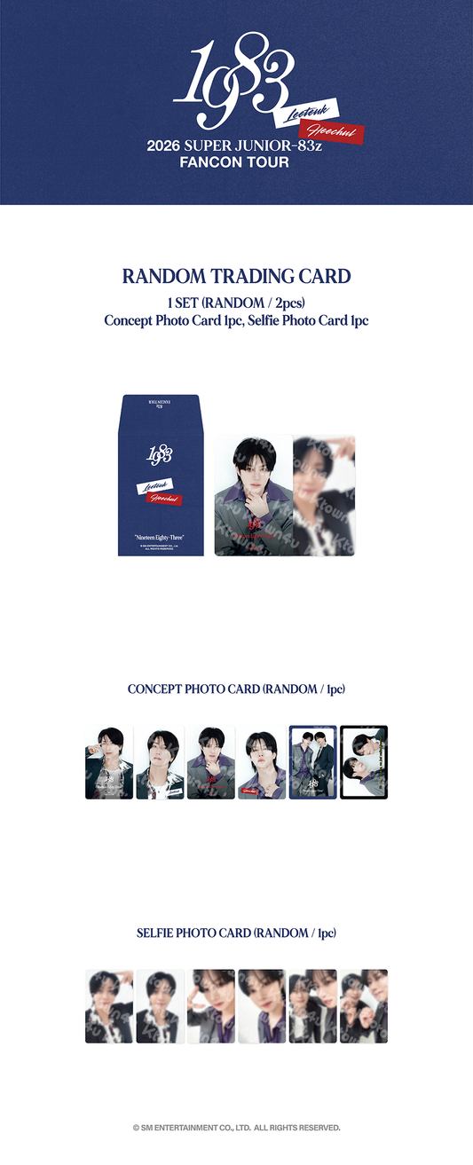 SUPER JUNIOR-83z - [2026 FAN-CON TOUR [1983] IN SEOUL MD] RANDOM TRADING CARD