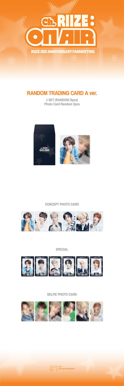 RIIZE - [Ch RIIZE : ON AIR] MD RANDOM TRADING CARD (A Ver.)