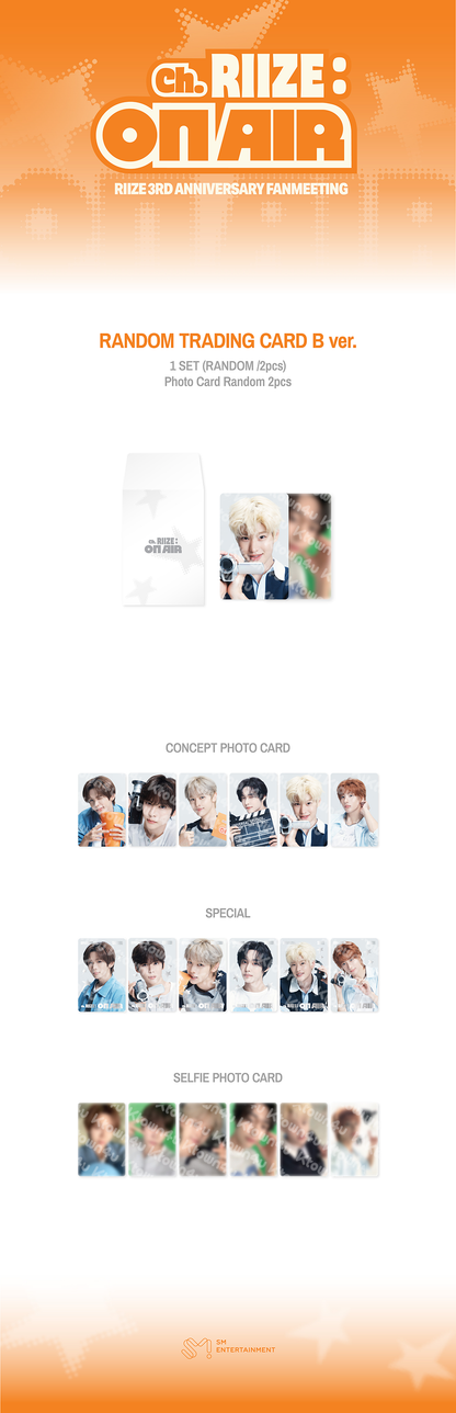 RIIZE - [Ch RIIZE : ON AIR] MD RANDOM TRADING CARD (B Ver.)