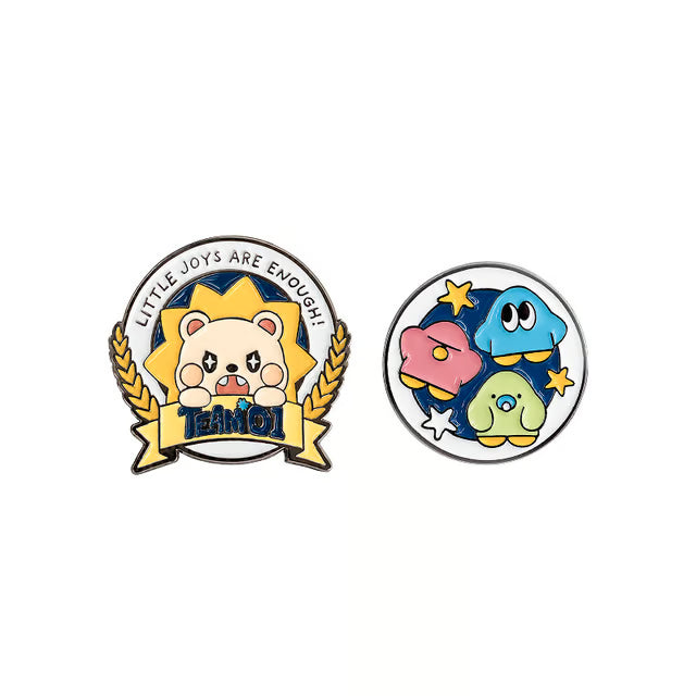 TEAM01 Official MD : METAL BADGE SET