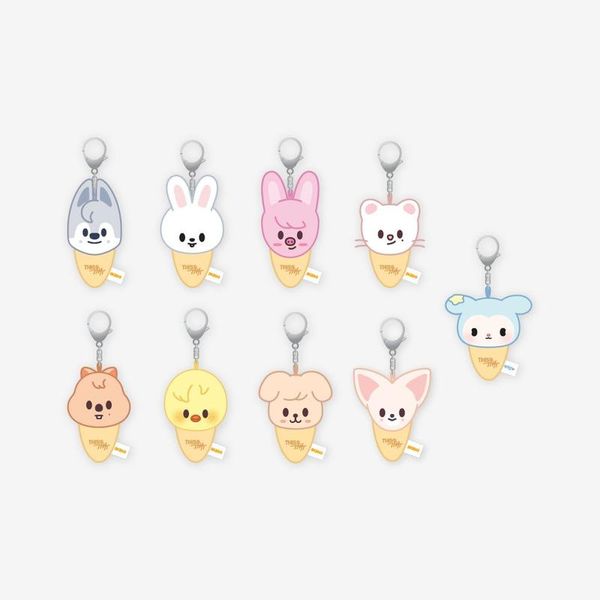 (+ Gift) Stray Kids - [[THIS & THAT] POP-UP MD] PLUSH KEYRING ICECREAM Ver.