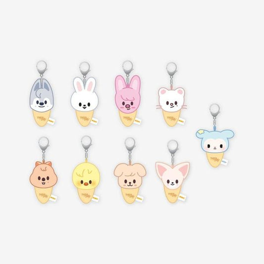 (+ Gift) Stray Kids - [[THIS & THAT] POP-UP MD] PLUSH KEYRING ICECREAM Ver.