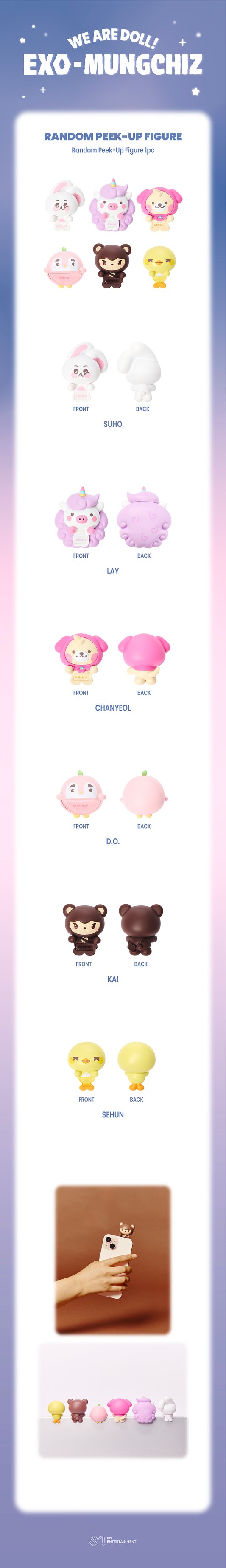 EXO - [2026 [We Are DOLL! EXO-MUNGCHIZ] MD] RANDOM PEEK-UP FIGURE