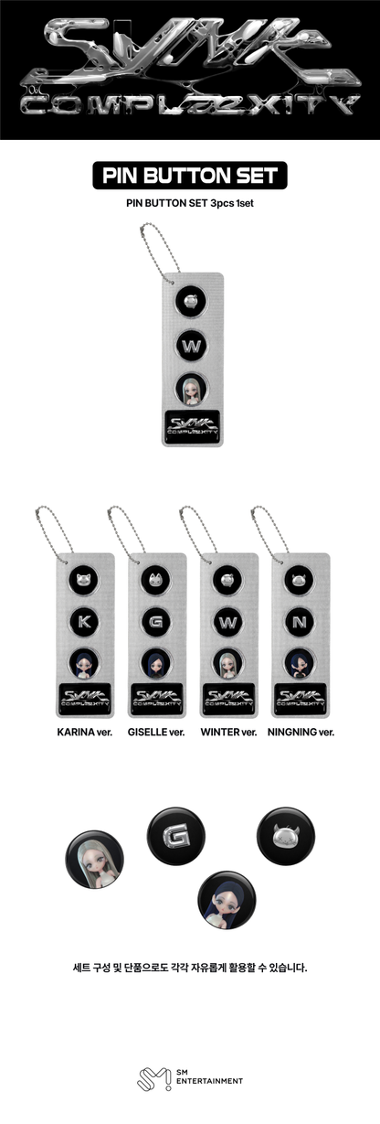 aespa - [2026 LIVE TOUR [SYNK: COMPLaeXITY] MD] PIN BUTTON SET