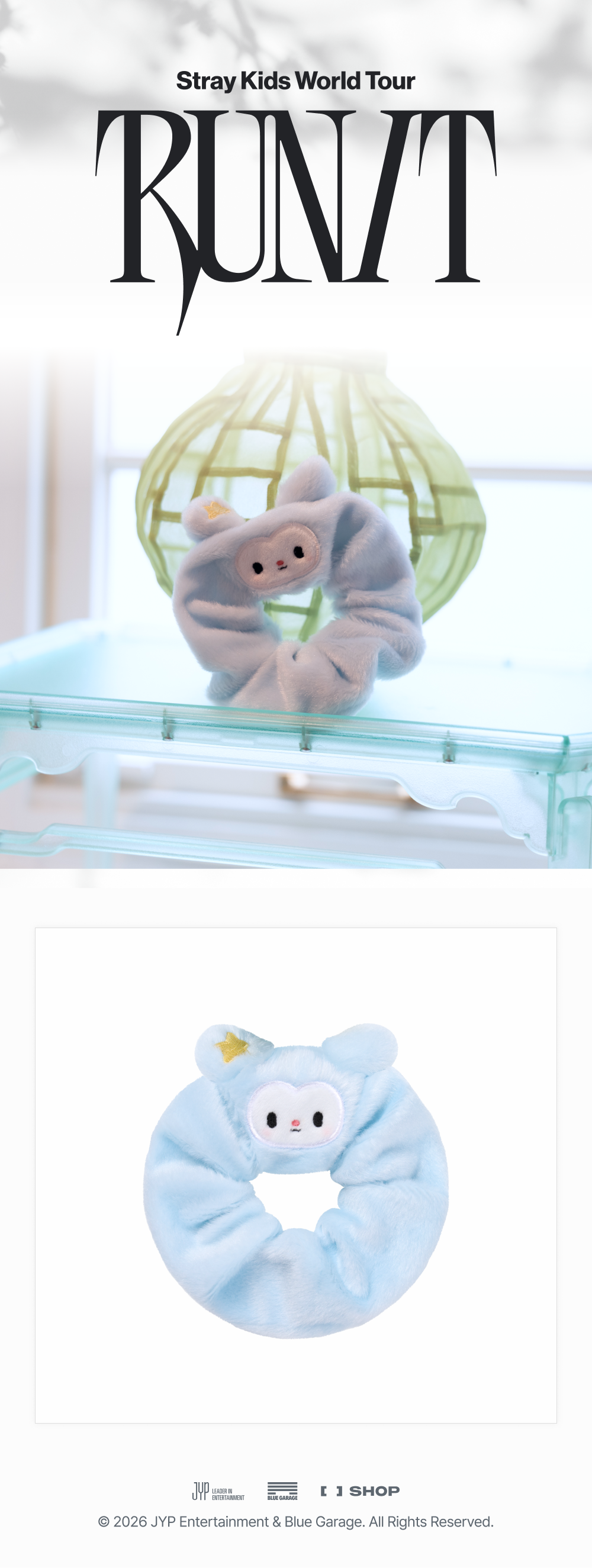 (+ Gift) Stray Kids - [2026 World Tour [RUN IT] MD] TASY SCRUNCHIE