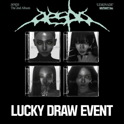 [Lucky Draw] aespa - 2nd Album [LEMONADE] (MUTANT Ver.) (Random Ver.)