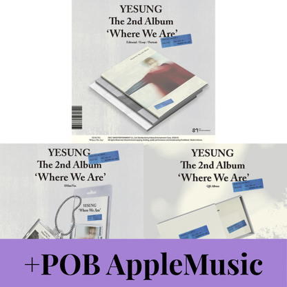 (AppleMusic Gift) YESUNG (SUPER JUNIOR) - 2nd Album [Where We Are] (SET)