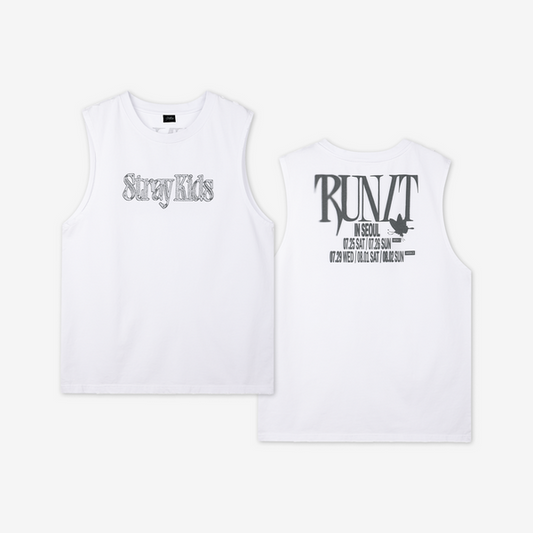 (+ Gift) Stray Kids - [2026 World Tour [RUN IT] MD] SLEEVELESS TOP